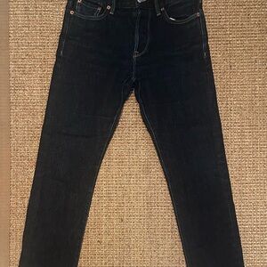 Buck Mason Dark Wash Straight Jeans